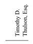 Timothy D Thulson